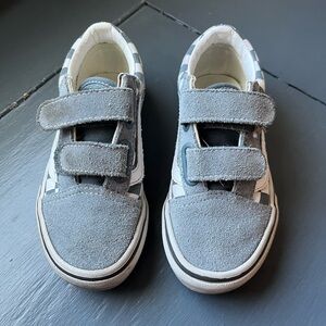 Vans little kids dusty blue suede sneakers size 11